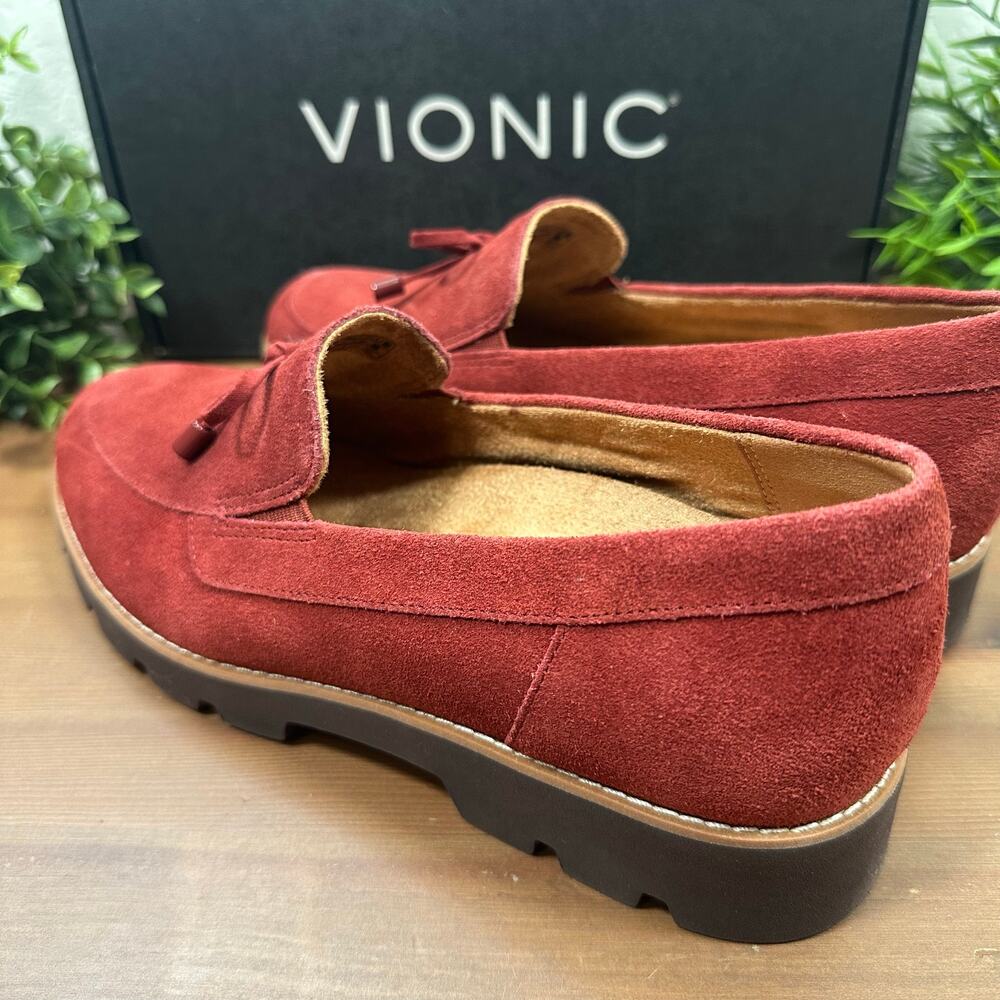Vionic Women's Finley Wide Suede Bow Loafers Size 8.5W - Picture 5 of 8